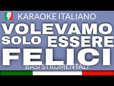 FRANCESCO GABBANI - VOLEVAMO SOLO ESSERE FELICI