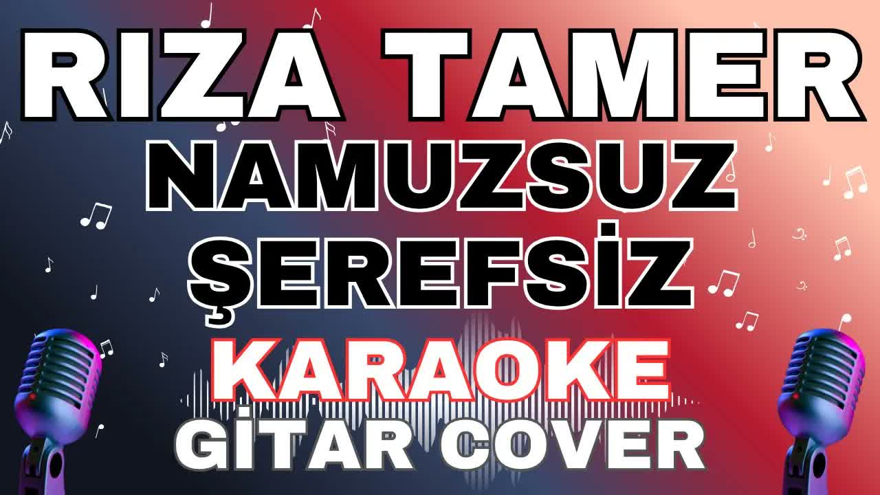 Rıza Tamer - Namussuz Şerefsiz (Gitar Cover Karaoke)
