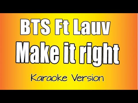 BTS feat LAUV - Make It Right