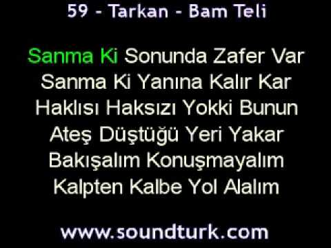 Tarkan - Bam Teli