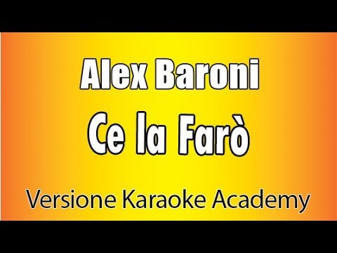 Alex Baroni - Ce la farò