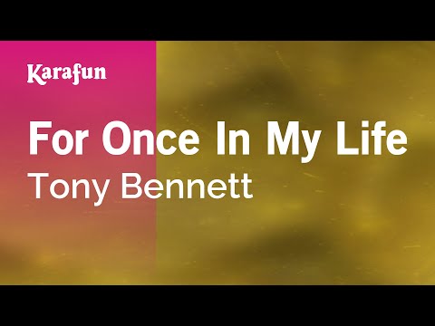 Tony Bennett - For Once in My Life