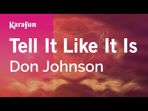 Don Johnson - Tell It Like It Is