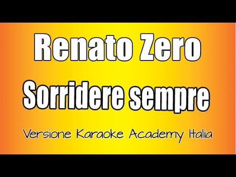 Renato Zero - Sorridere Sempre