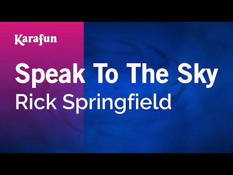 Rick Springfield - Speak to the Sky