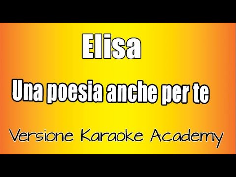 Elisa - Una Poesia anche per te