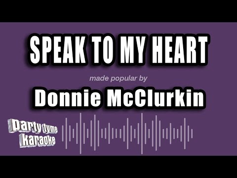 Donnie McClurkin - Speak To My Heart