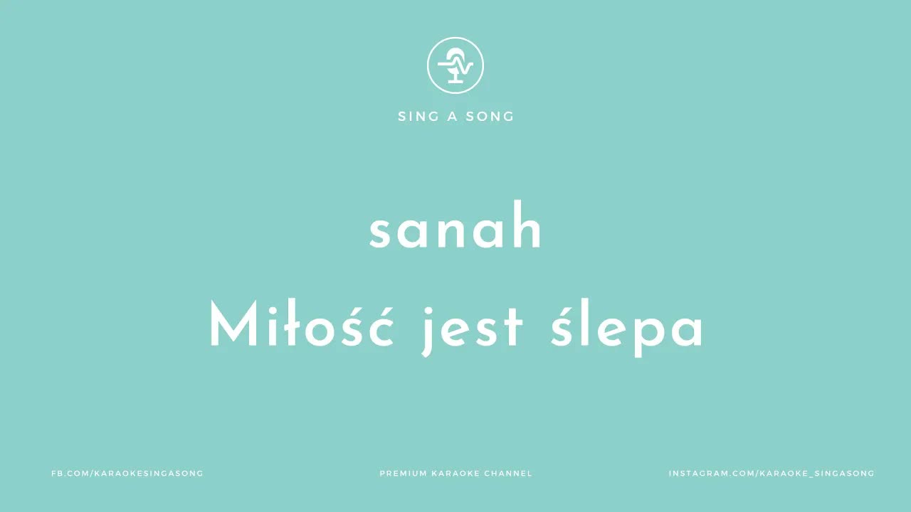 sanah - Miłość jest ślepa