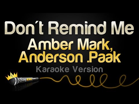 Amber Mark, Anderson .Paak - Don't Remind Me