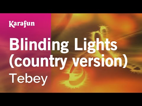 Tebey - Blinding Lights (country version)