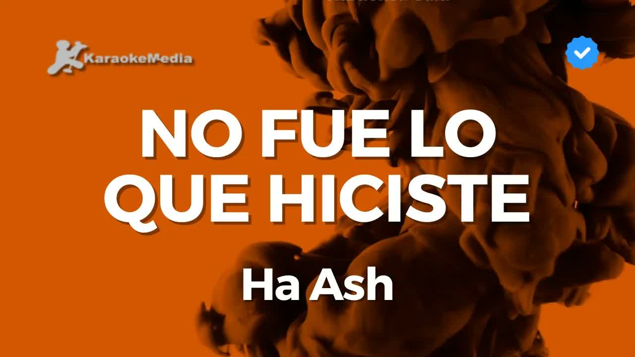 Ha Ash - No fue lo que hiciste