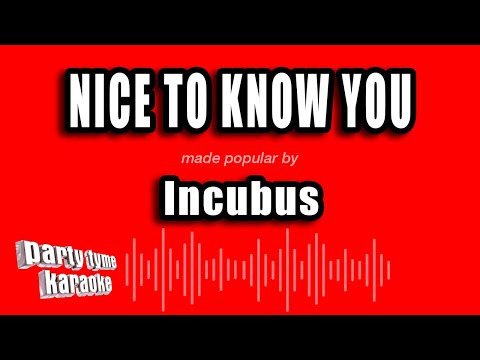Incubus - Nice to Know You
