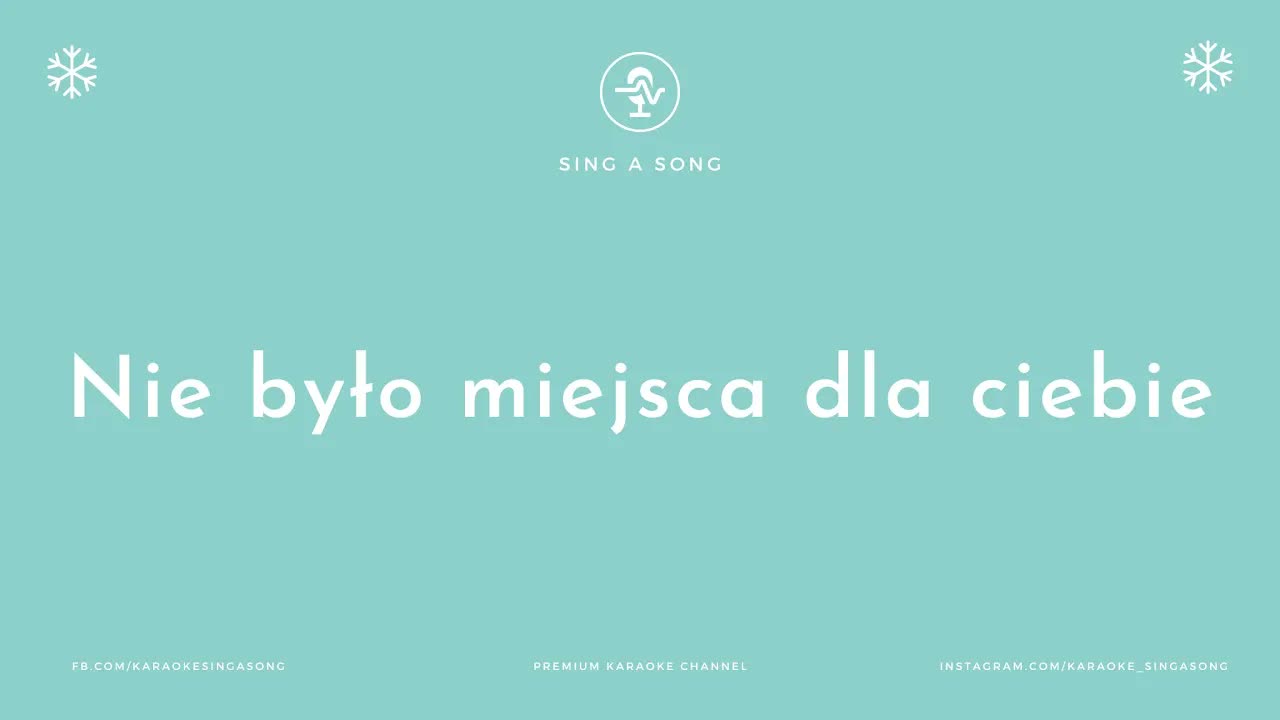 Kolęda Nie było miejsca dla Ciebie