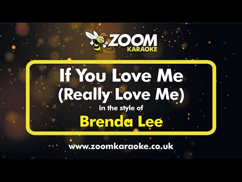 Brenda Lee - If You Love Me (Really Love Me)
