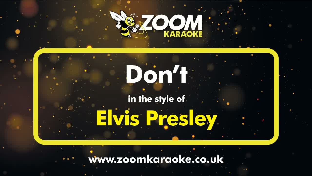 Elvis Presley - Don't (2025 Remake) (Without Backing Vocals)