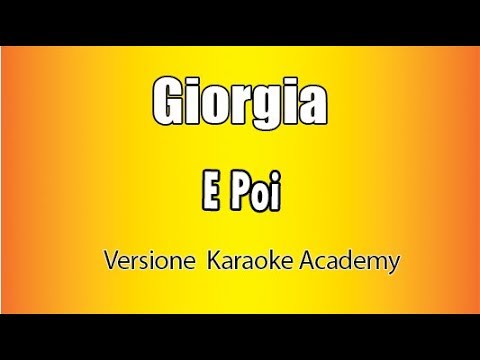 Giorgia - E Poi