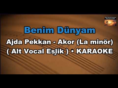 Benim Dünyam - Ajda Pekkan (Alt Vocal Eşlik)(Akor/Am/La/ minör) Karaoke / Md Altyapı / Lyrics