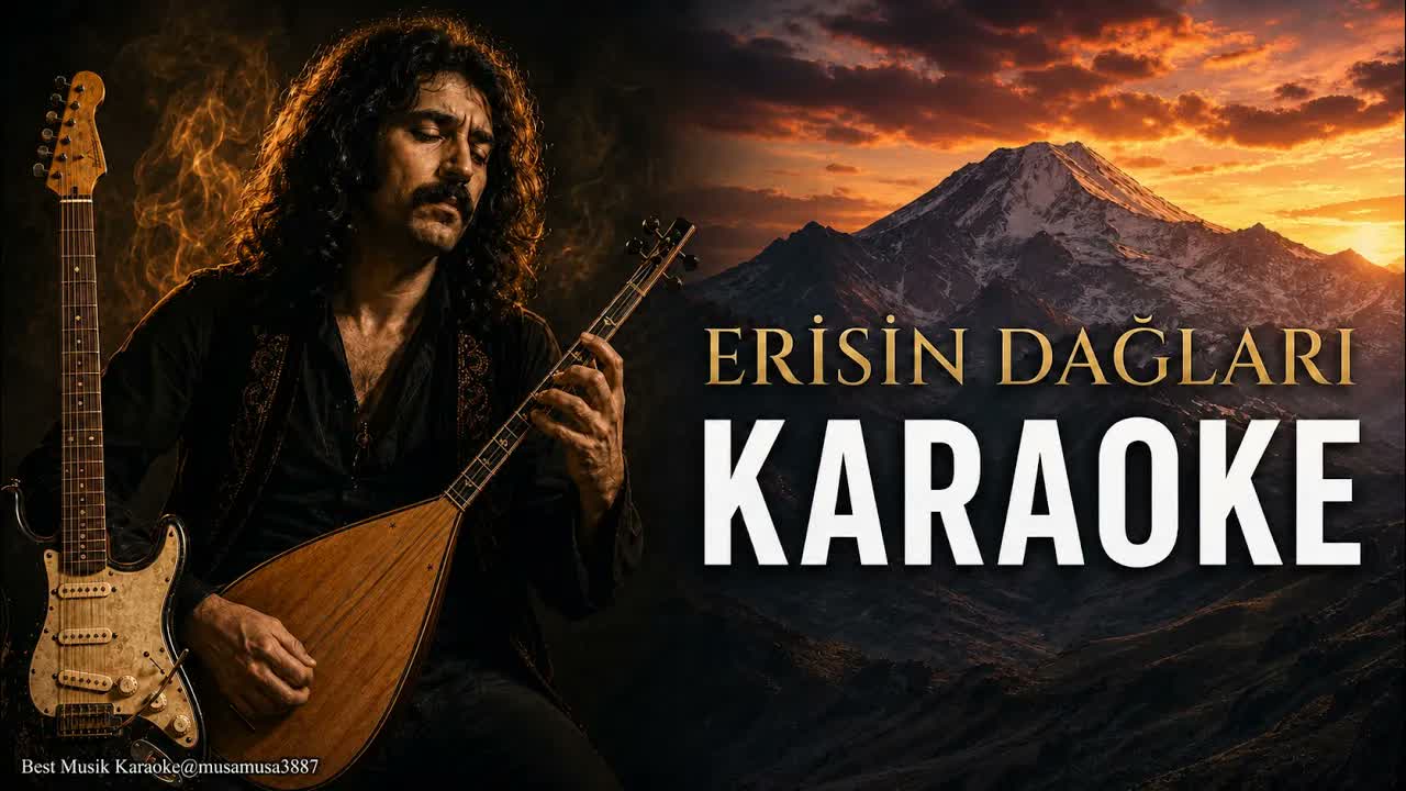 Erisin Dağları Karı - Anatolian Rock - (Akor/A La diyez minör) Karaoke / Md Altyapı / Cover