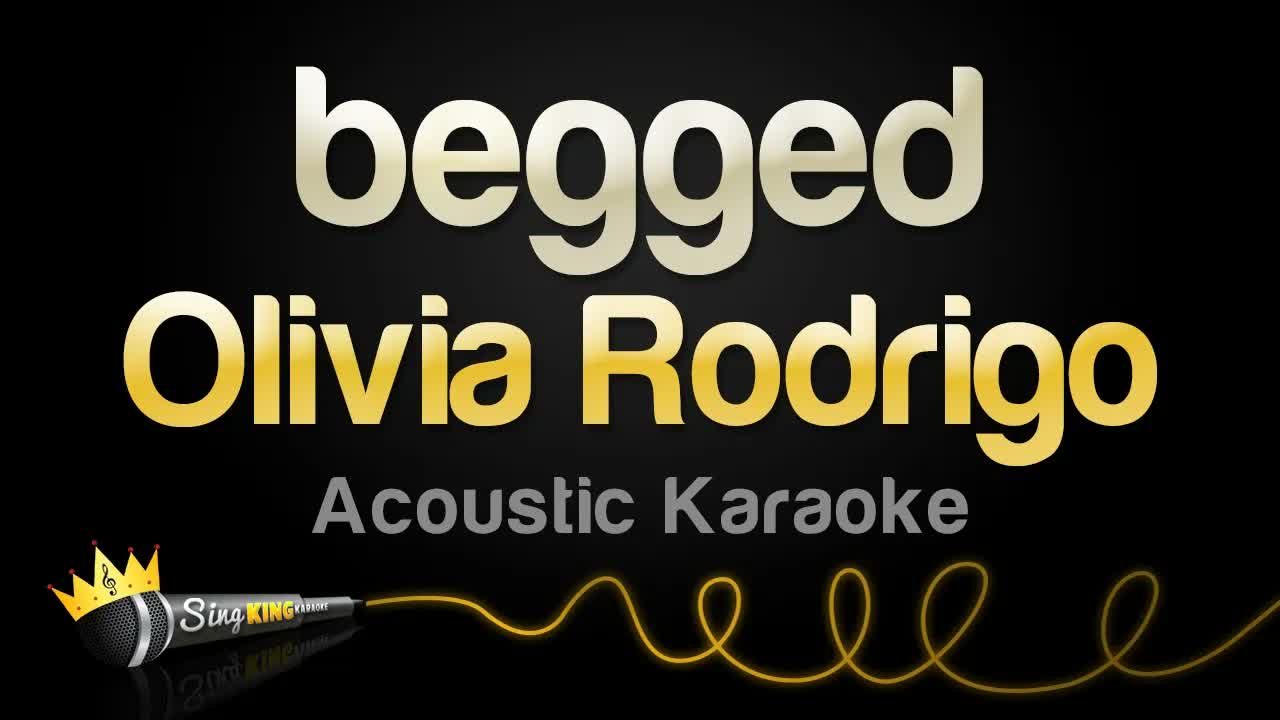 Olivia Rodrigo - begged (Acoustic Karaoke)