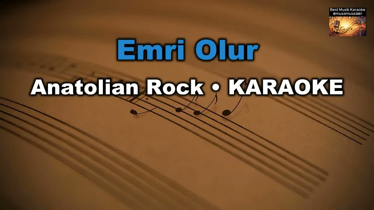 Emri Olur - Anatolian Rock - (Akor/C diyez minör)Karaoke / Md Altyapı / Cover / Lyrics