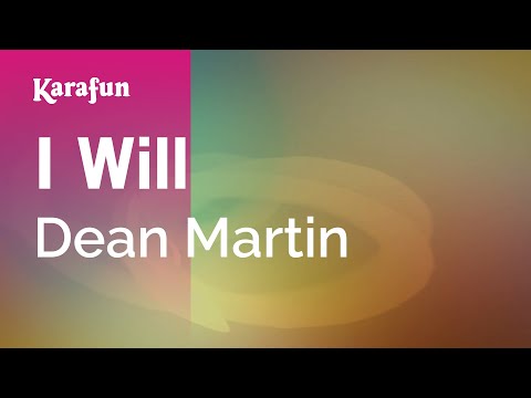 Dean Martin - I Will