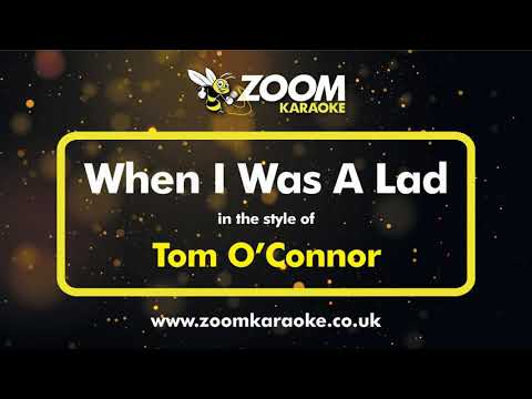 Tom O'Connor - When I Was A Lad