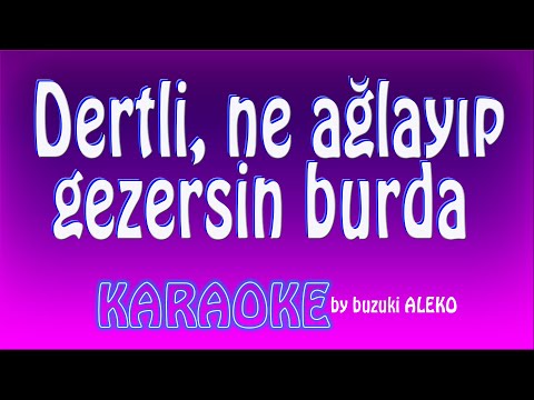 Dertli ne ağlayıp gezersin burda