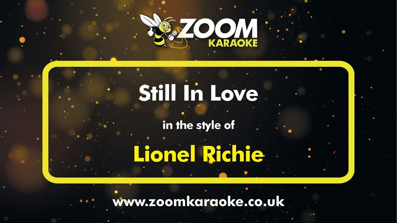Still In Love - Lionel Richie | Karaoke Instrumental | Zoom
