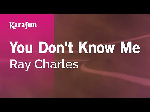 Ray Charles - You Don't Know Me
