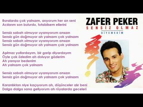 Zafer Peker - Sensiz Sabah Olmuyor
