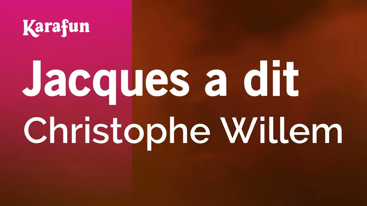 Christophe Willem - Jacques a dit