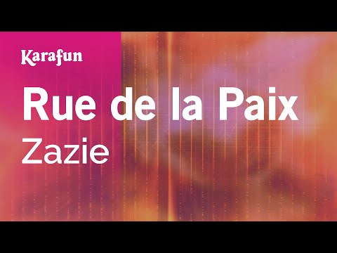 Zazie - Rue de la Paix