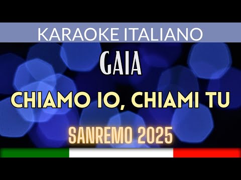 Gaia - Chiamo io chiami tu con cori Sanremo 2025