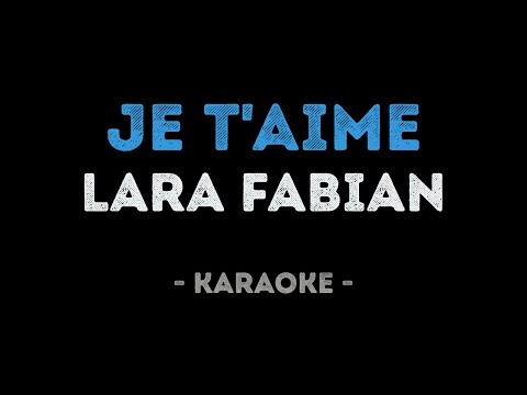 Lara Fabian - Je t'aime