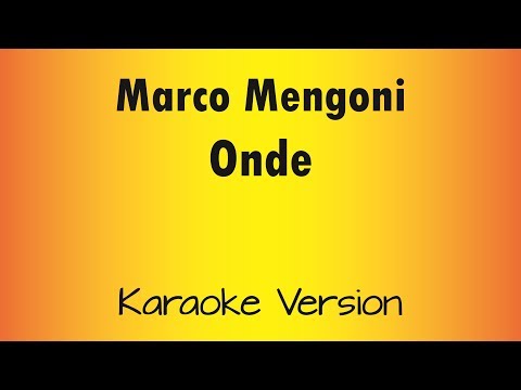 Marco Mengoni - Onde ( Karaoke versione acustica)