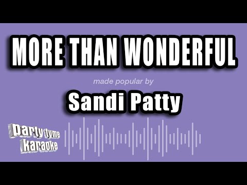 Sandi Patty - More Than Wonderful