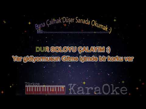 Karaağaç (kubat-levent yüksel-Merve Özbey)Türkçe Piano Karaoke 2 La Ve Mi