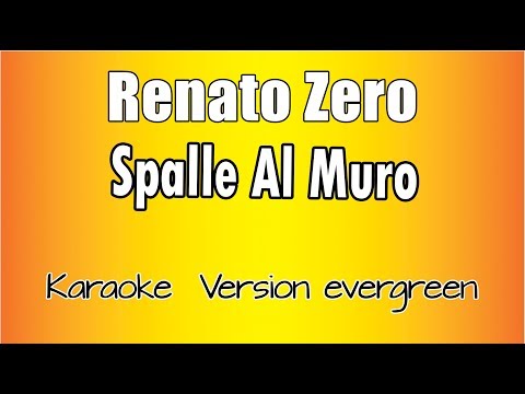 Renato Zero - Spalle al Muro