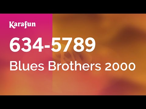 Blues Brothers 2000 - 634-5789