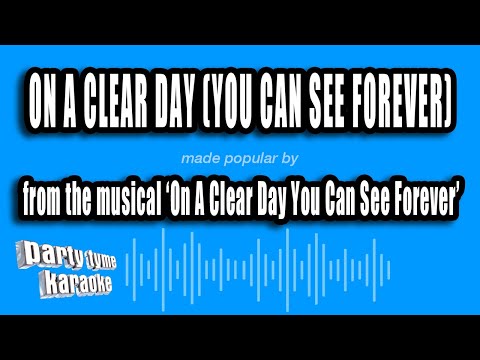 On A Clear Day You Can See Forever - On A Clear Day (You Can See Forever)