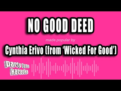 Cynthia Erivo (from 'Wicked For Good') - No Good Deed