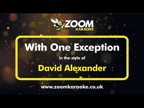 David Alexander - With One Exception