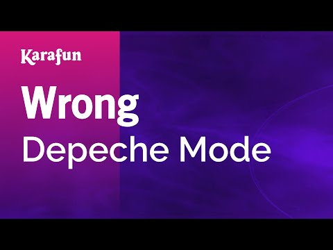 Depeche Mode - Wrong