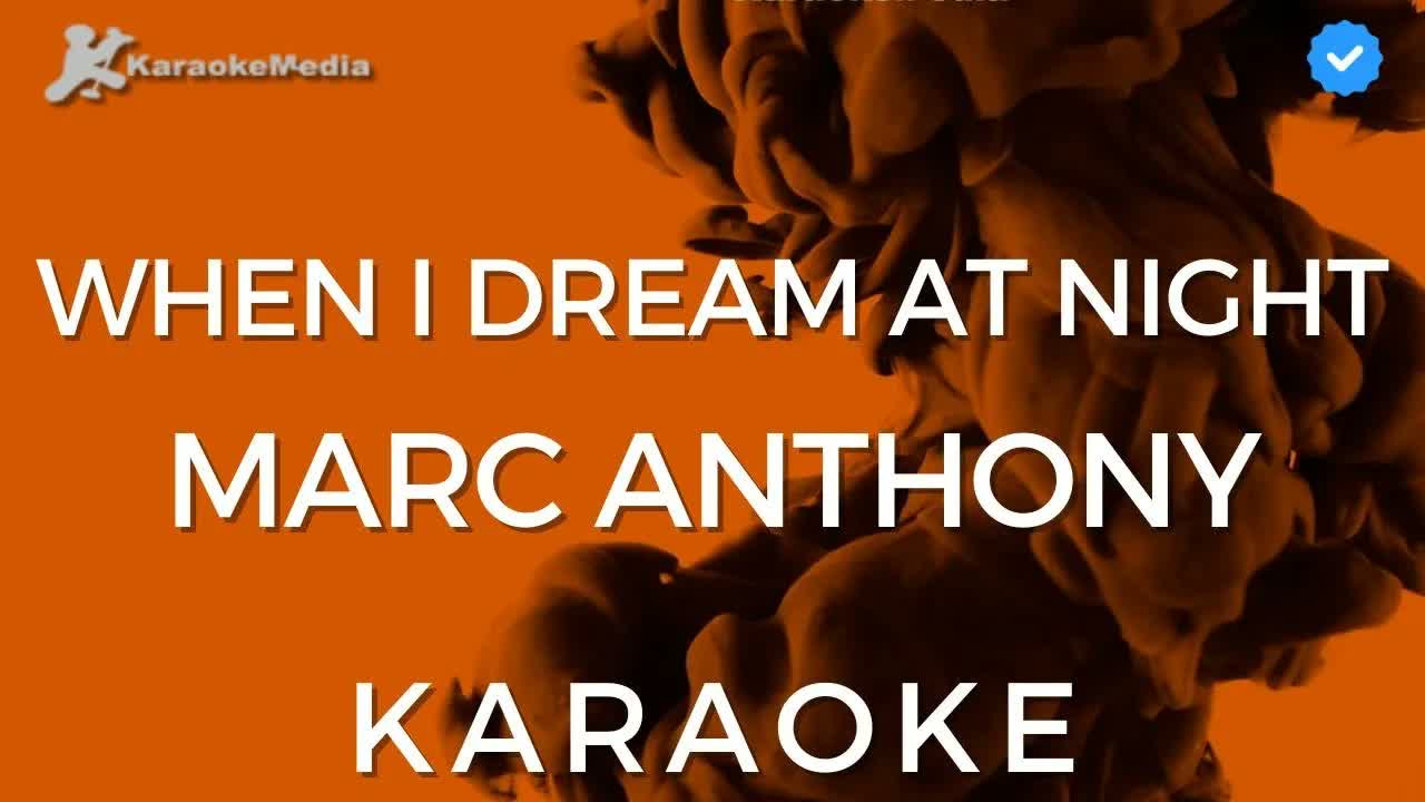 Marc Anthony - When I dream at night