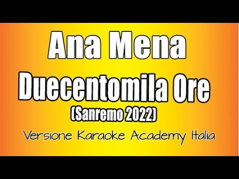 Ana Mena - Duecentomila ore