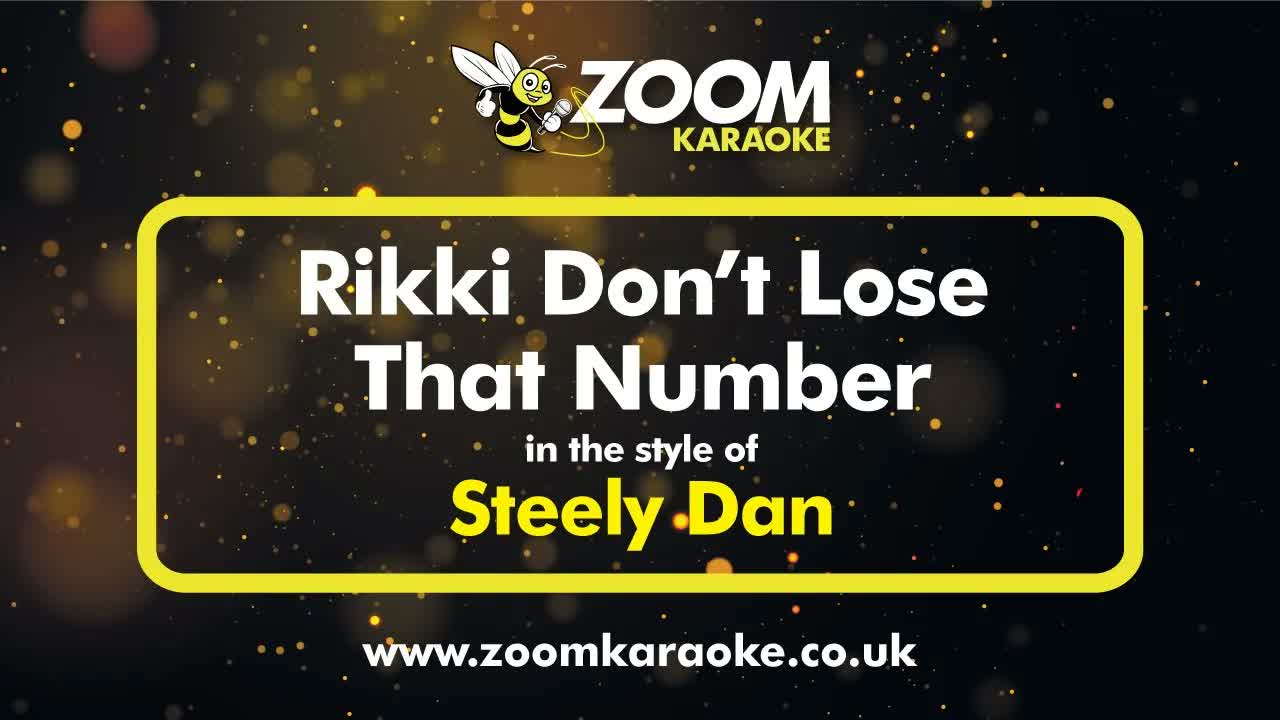 Steely Dan - Rikki Don't Lose That Number (No BVs)