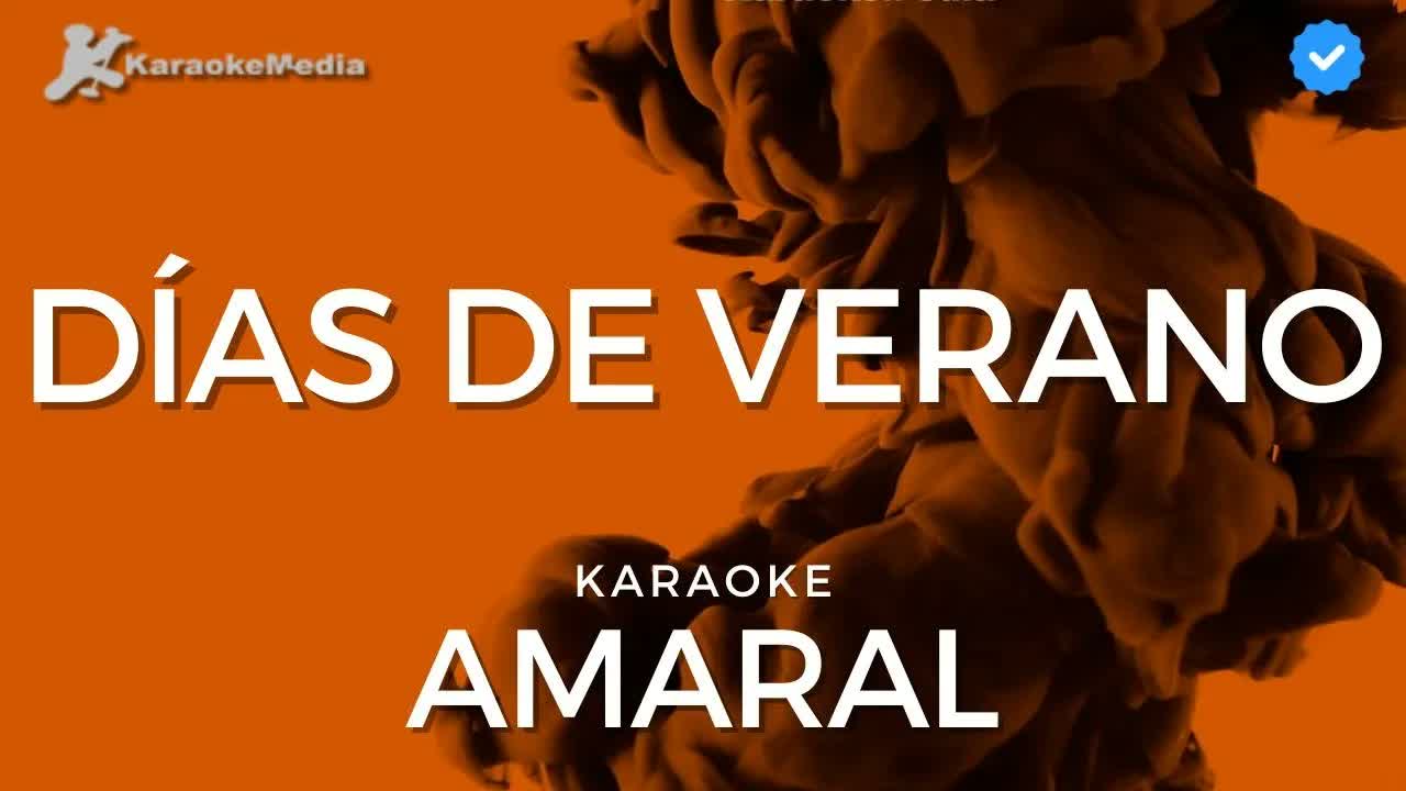 Amaral - Días de Verano | Instrumental y letra