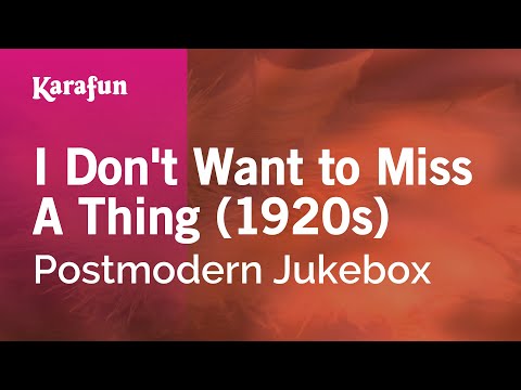 Postmodern Jukebox & Sara Niemietz - I Don't Want to Miss a Thing