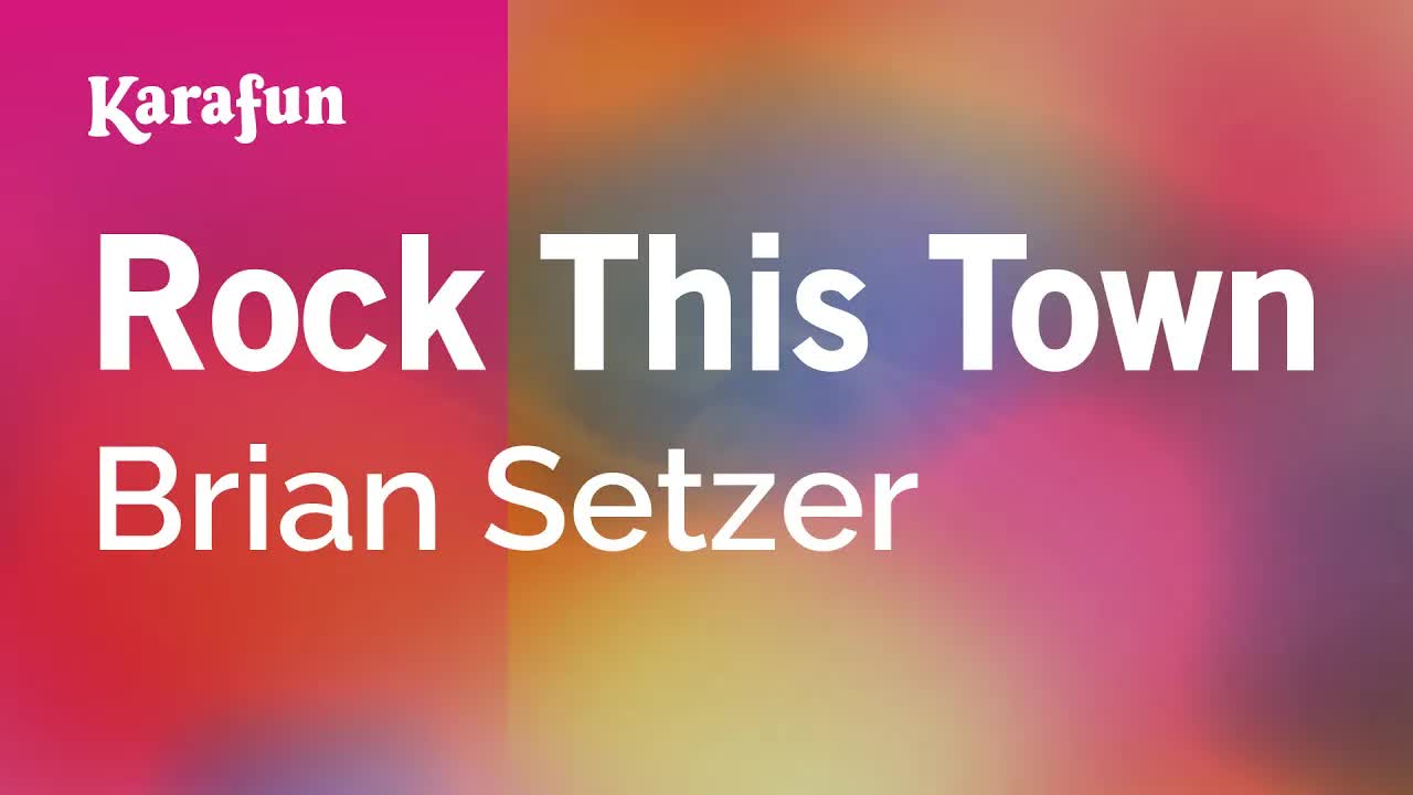 Rock This Town - Brian Setzer | Karaoke Version | KaraFun