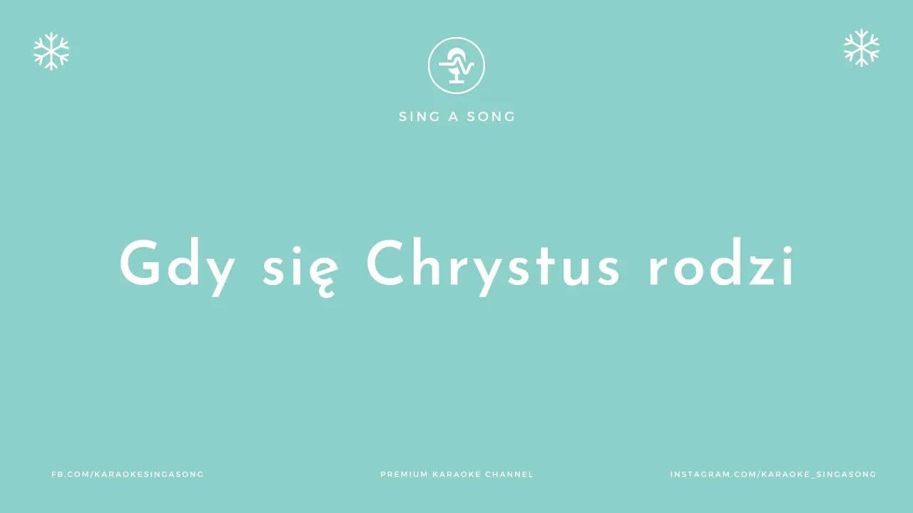 Kolęda Gdy się Chrystus rodzi
